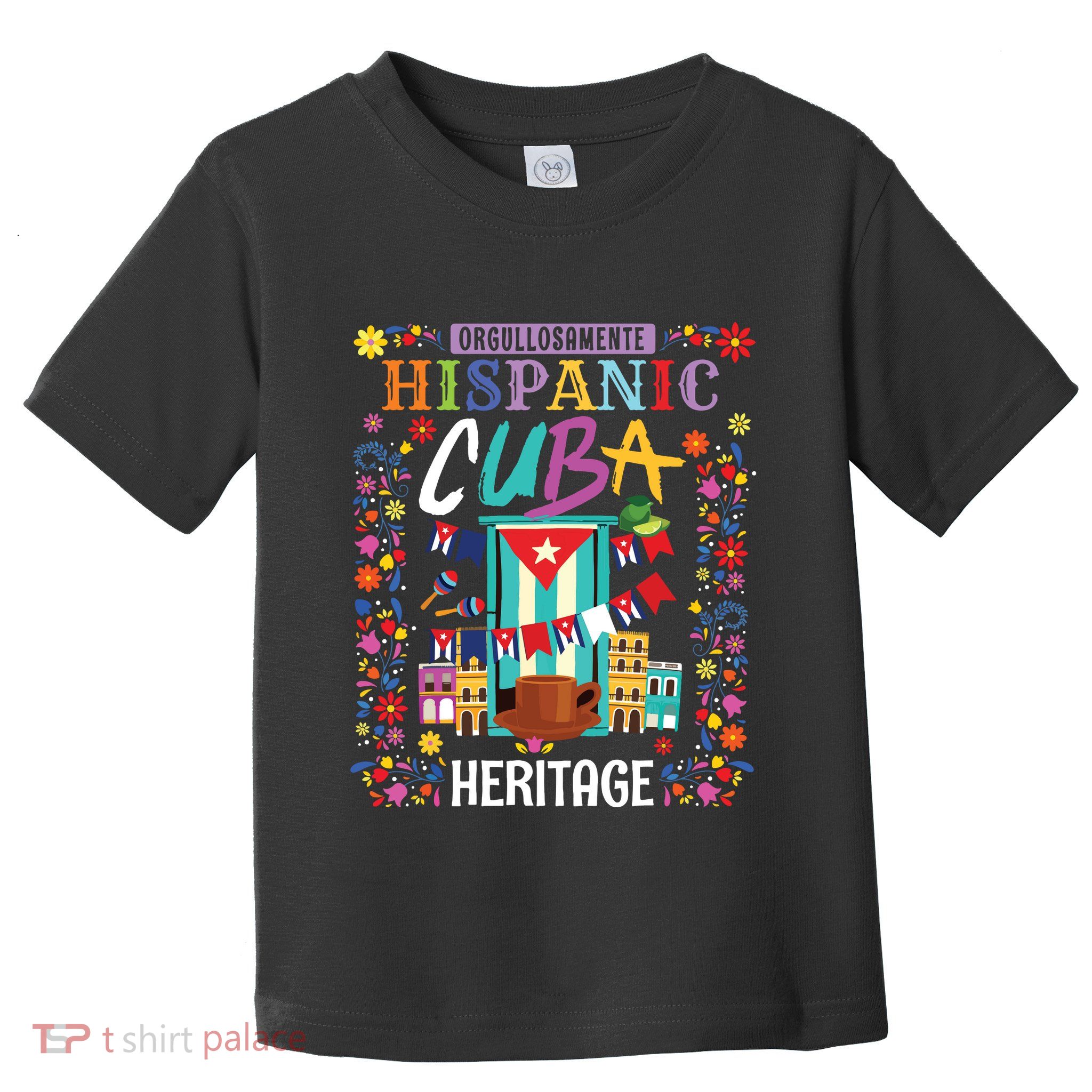 Latin Heritage Cuban Flag Outfit Idea For Women & Cuba Flag Toddler T-Shirt