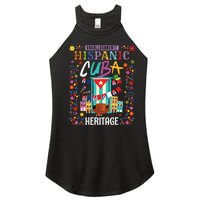 Latin Heritage Cuban Flag Outfit Idea For Women & Cuba Flag Women's Perfect Tri Rocker Tank