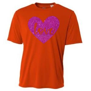 Love Heart Cute Valentine Cooling Performance Crew T-Shirt