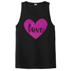 Love Heart Cute Valentine PosiCharge Competitor Tank