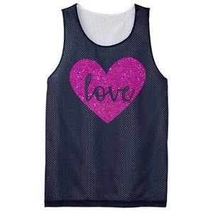 Love Heart Cute Valentine Mesh Reversible Basketball Jersey Tank