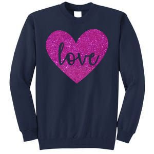 Love Heart Cute Valentine Tall Sweatshirt