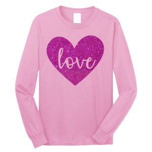 Love Heart Cute Valentine Long Sleeve Shirt