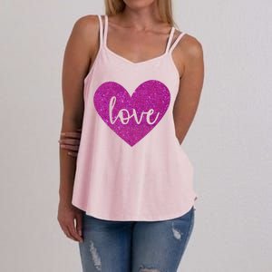 Love Heart Cute Valentine Women's Strappy Tank