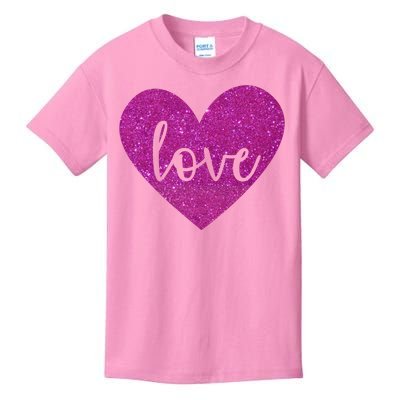 Love Heart Cute Valentine Kids T-Shirt