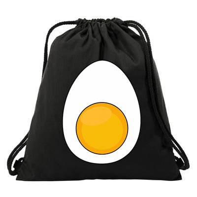 Lazy Halloween Costume Devil Horns Food Lover Deviled Egg Drawstring Bag