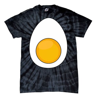 Lazy Halloween Costume Devil Horns Food Lover Deviled Egg Tie-Dye T-Shirt