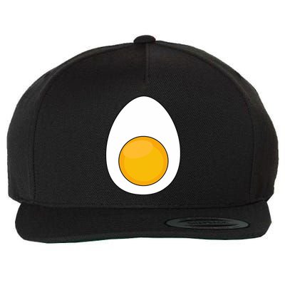 Lazy Halloween Costume Devil Horns Food Lover Deviled Egg Wool Snapback Cap