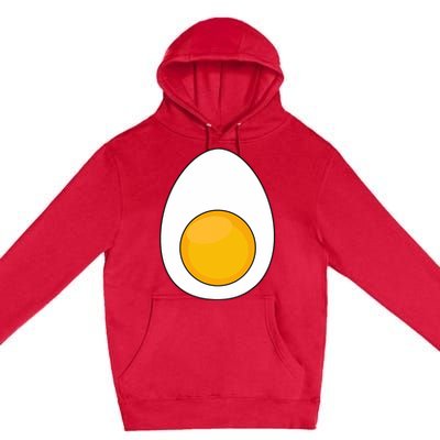 Lazy Halloween Costume Devil Horns Food Lover Deviled Egg Premium Pullover Hoodie