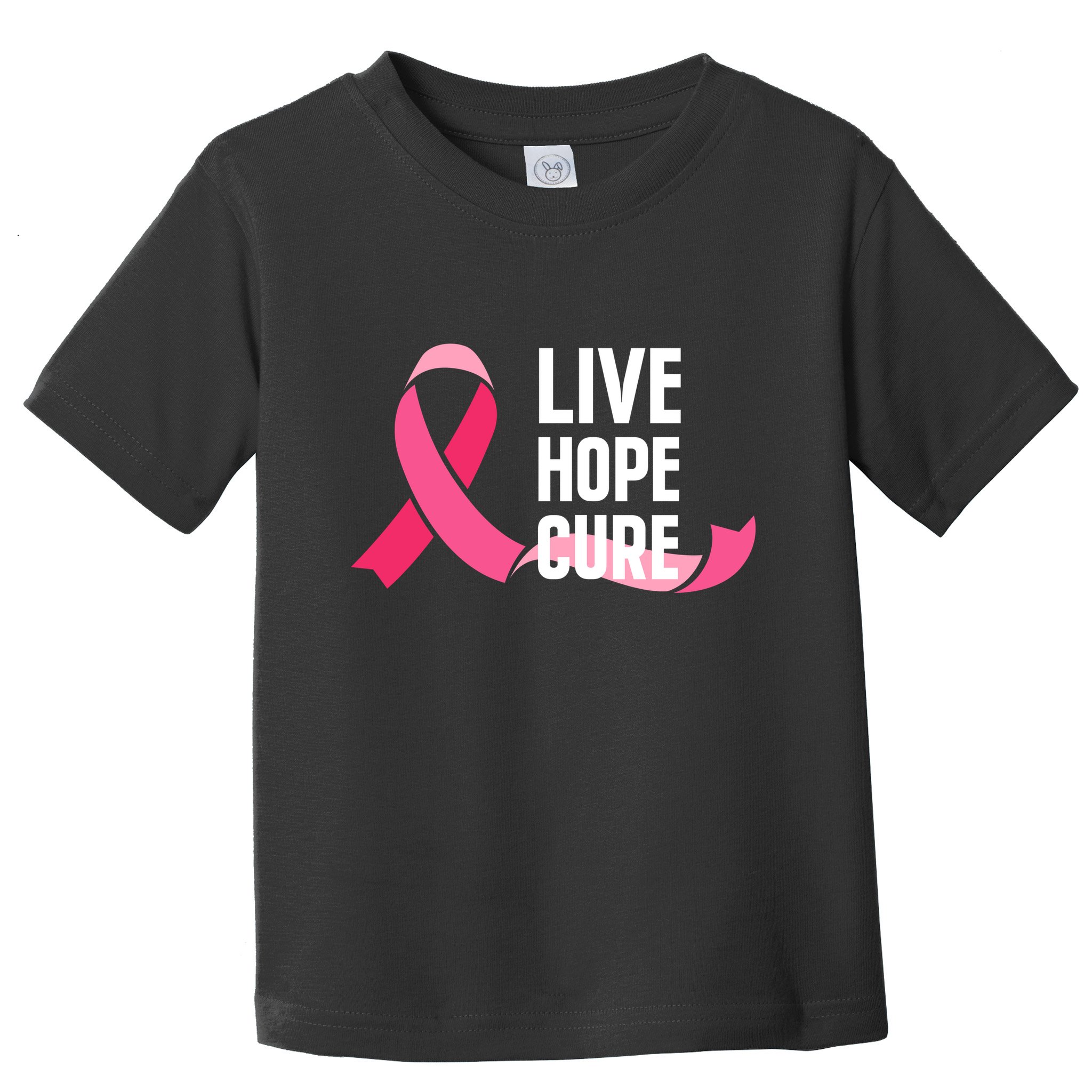 Live Hope Cure Breast Cancer Awareness Ribbon Toddler T-Shirt