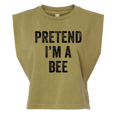 Lazy Halloween Costume Last Minute Gift Pretend Im A Bee Garment-Dyed Women's Muscle Tee