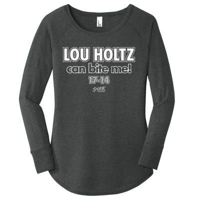 Lou Holtz Can Bite Me Women's Perfect Tri Tunic Long Sleeve Shirt