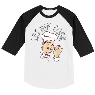 Let Him Cook Meme Baseball Sleeve Shirt