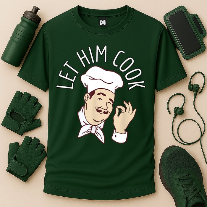 Let Him Cook Meme Cooling Performance Crew T-Shirt