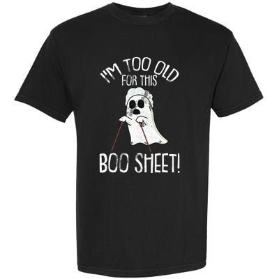 Lazy Halloween Costume Ghost Funny and Relatable Design Garment-Dyed Heavyweight T-Shirt