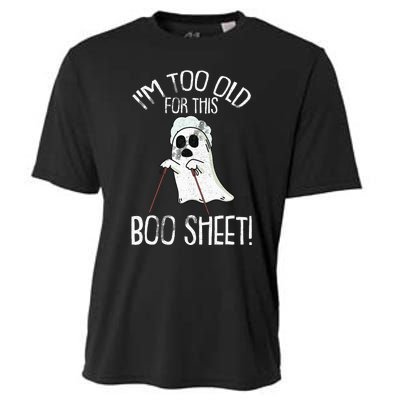 Lazy Halloween Costume Ghost Funny and Relatable Design Cooling Performance Crew T-Shirt