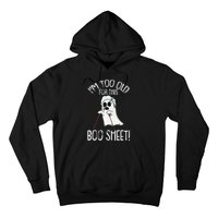 Lazy Halloween Costume Ghost Funny and Relatable Design Hoodie