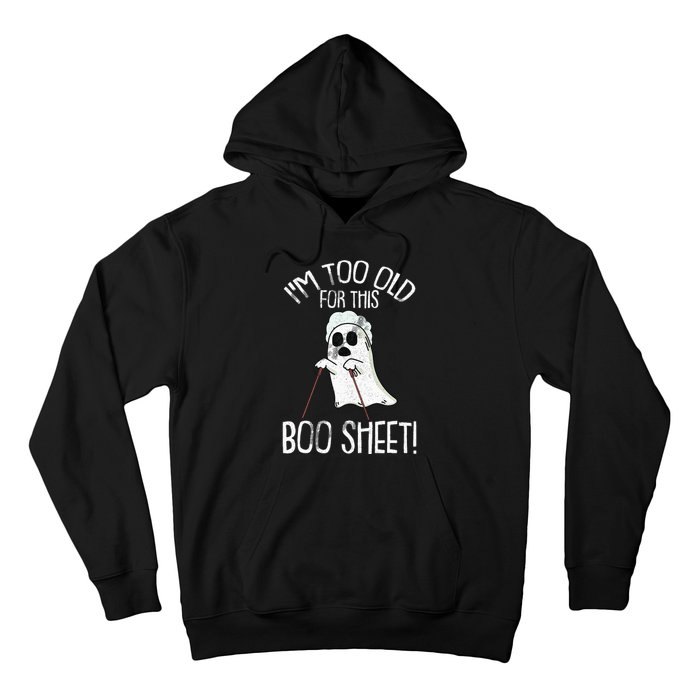 Lazy Halloween Costume Ghost Funny and Relatable Design Hoodie