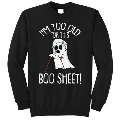 Lazy Halloween Costume Ghost Funny and Relatable Design Sweatshirt