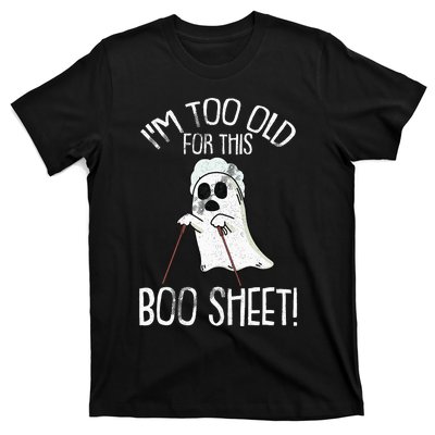 Lazy Halloween Costume Ghost Funny and Relatable Design T-Shirt