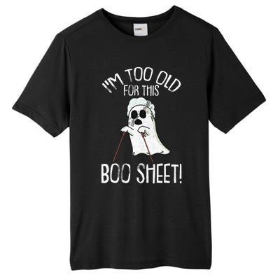 Lazy Halloween Costume Ghost Funny and Relatable Design Tall Fusion ChromaSoft Performance T-Shirt