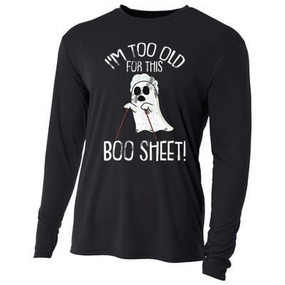 Lazy Halloween Costume Ghost Funny and Relatable Design Cooling Performance Long Sleeve Crew