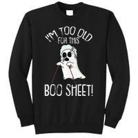 Lazy Halloween Costume Ghost Funny and Relatable Design Tall Sweatshirt