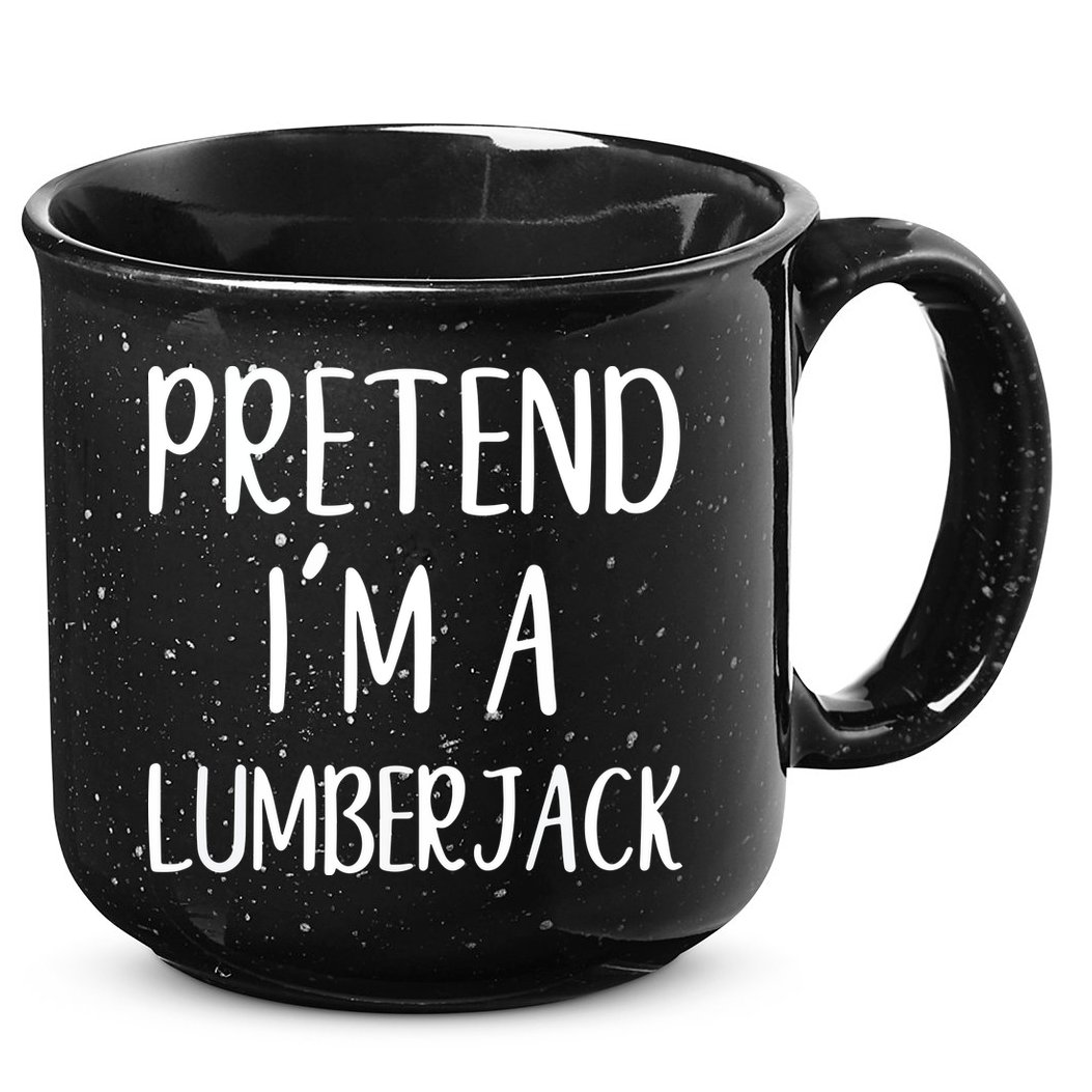 Lazy Halloween Costume Pretend I'm A Lumberjack 15oz Campfire Ceramic Mug