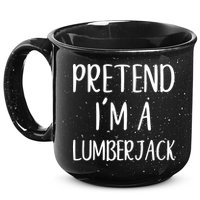 Lazy Halloween Costume Pretend I'm A Lumberjack 15oz Campfire Ceramic Mug
