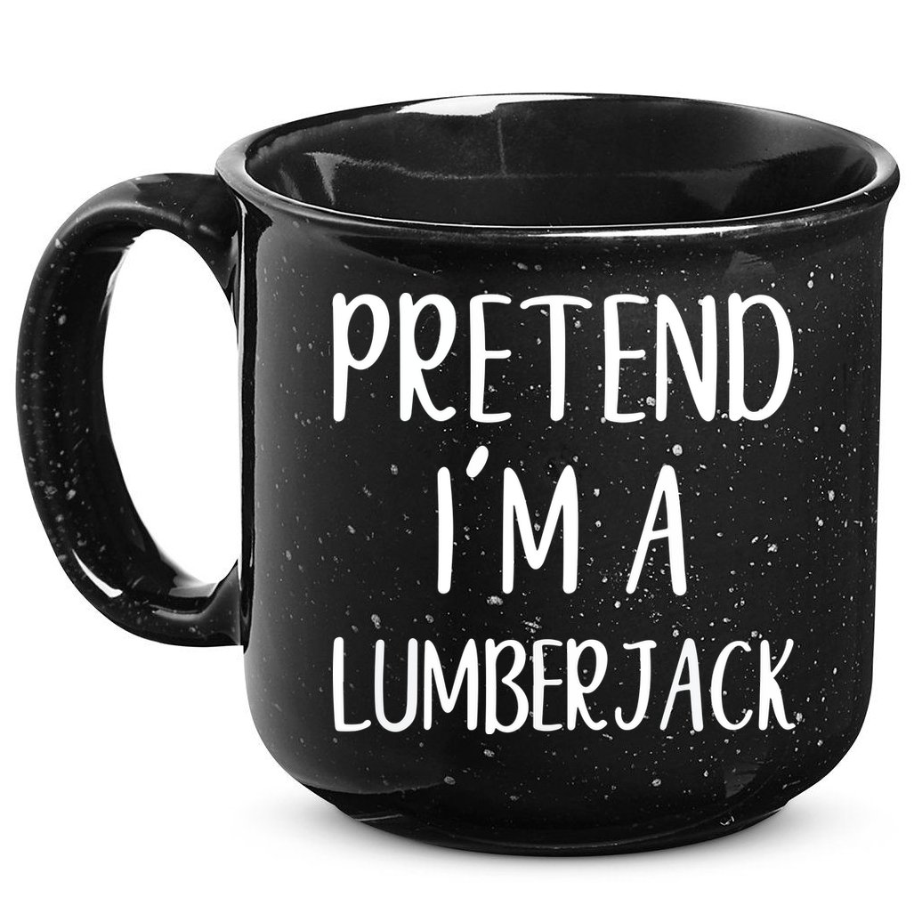 Lazy Halloween Costume Pretend I'm A Lumberjack 15oz Campfire Ceramic Mug