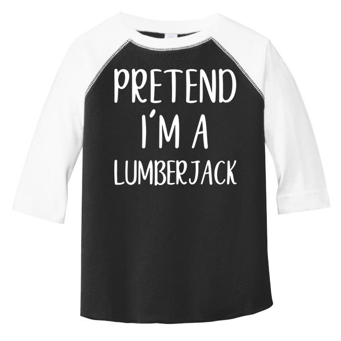 Lazy Halloween Costume Pretend I'm A Lumberjack Toddler Fine Jersey T-Shirt