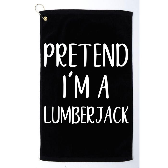 Lazy Halloween Costume Pretend I'm A Lumberjack Golf Towel