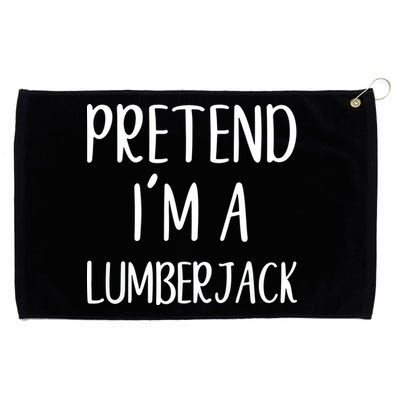 Lazy Halloween Costume Pretend I'm A Lumberjack Grommeted Golf Towel
