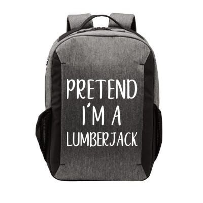 Lazy Halloween Costume Pretend I'm A Lumberjack Vector Backpack