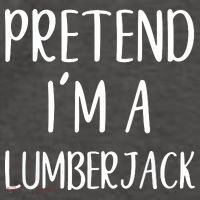 Lazy Halloween Costume Pretend I'm A Lumberjack Vector Backpack