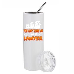 Lawyer Halloween Costume Meaningful Gift You Cant Scare Me Im A Lawyer Gift Stainless Steel Tumbler