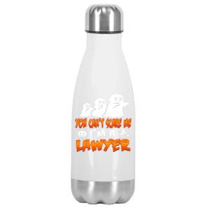 Lawyer Halloween Costume Meaningful Gift You Cant Scare Me Im A Lawyer Gift Stainless Steel Insulated Water Bottle