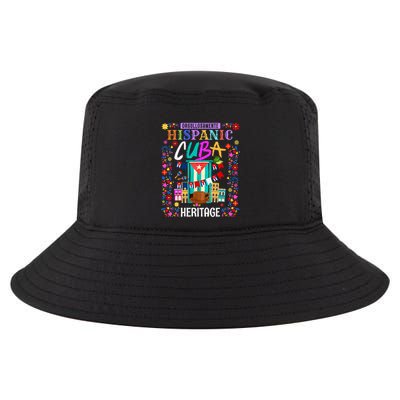Latin Heritage Cuban Flag Outfit Idea For Women & Cuba Flag Cool Comfort Performance Bucket Hat