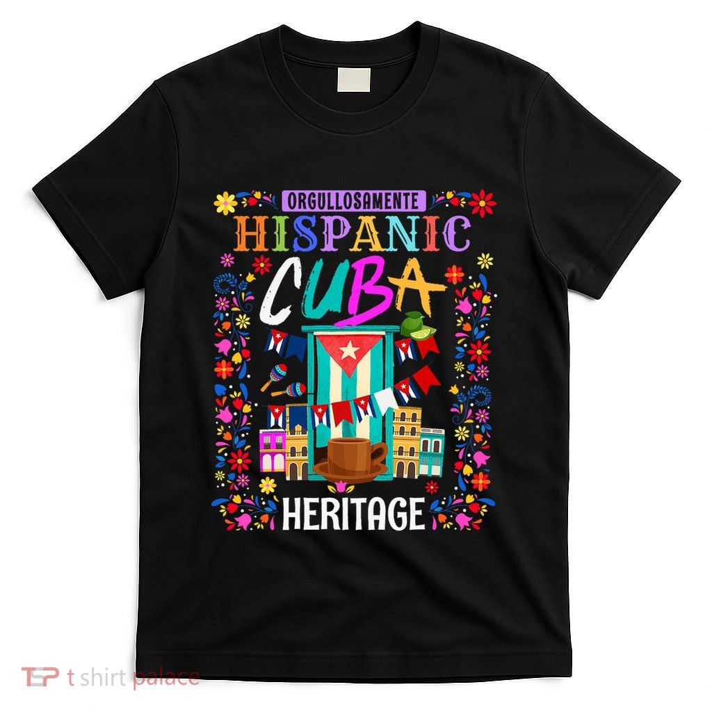 Latin Heritage Cuban Flag Outfit Idea For Women & Cuba Flag T-Shirt