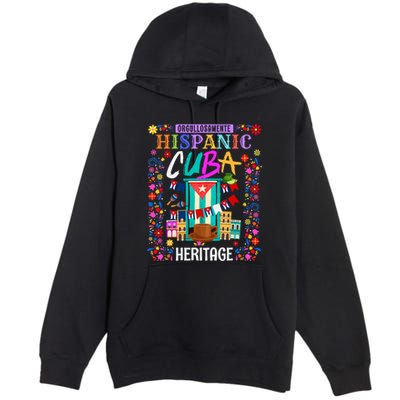 Latin Heritage Cuban Flag Outfit Idea For Women & Cuba Flag Premium Pullover Hoodie