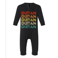 Love Heart D.U.R.A.N Vintage Style Black D.U.R.A.N Infant Fleece One Piece