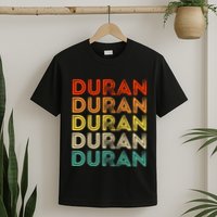Love Heart D.U.R.A.N Vintage Style Black D.U.R.A.N T-Shirt