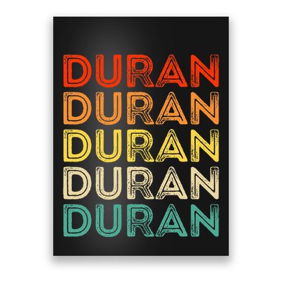 Love Heart D.U.R.A.N Vintage Style Black D.U.R.A.N Poster