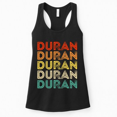 Love Heart D.U.R.A.N Vintage Style Black D.U.R.A.N Womens Tank Top