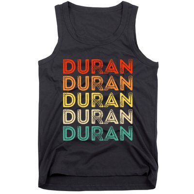 Love Heart D.U.R.A.N Vintage Style Black D.U.R.A.N Tank Top