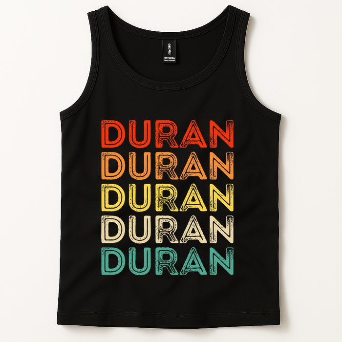 Love Heart D.U.R.A.N Vintage Style Black D.U.R.A.N Tank Top