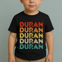 Love Heart D.U.R.A.N Vintage Style Black D.U.R.A.N Toddler T-Shirt