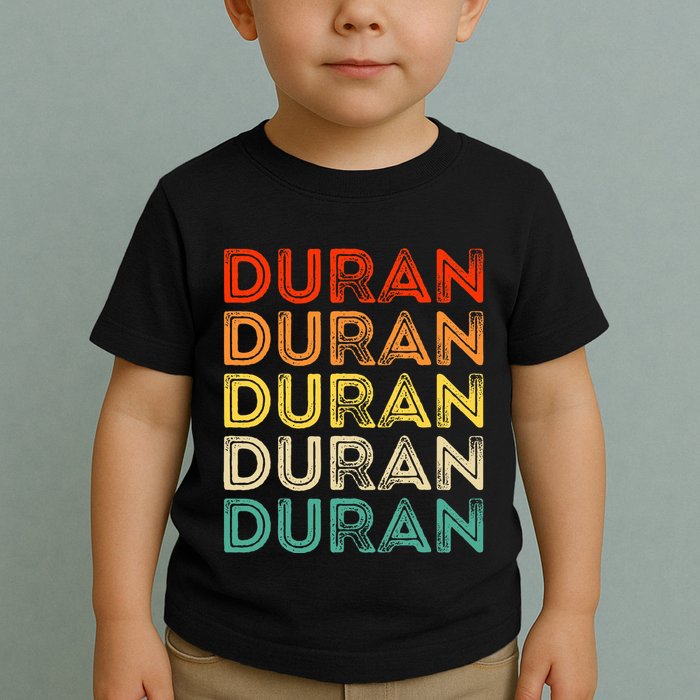 Love Heart D.U.R.A.N Vintage Style Black D.U.R.A.N Toddler T-Shirt