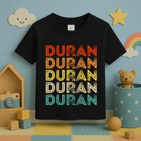 Love Heart D.U.R.A.N Vintage Style Black D.U.R.A.N Toddler T-Shirt