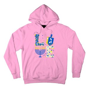 Love Hanukkah Dreidel Menorah Jewish Chanukah Hoodie